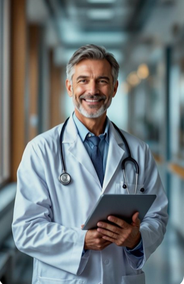 Doctor with friendly smile